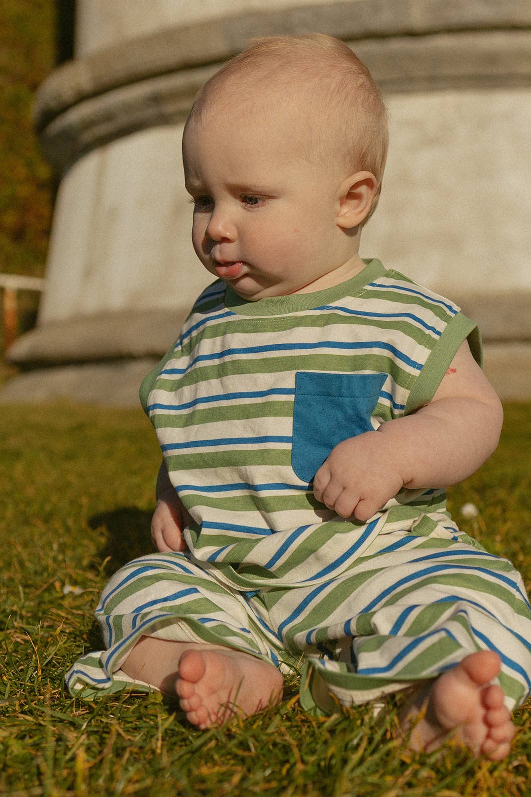 Jensen Set - Blue/Green Stripe