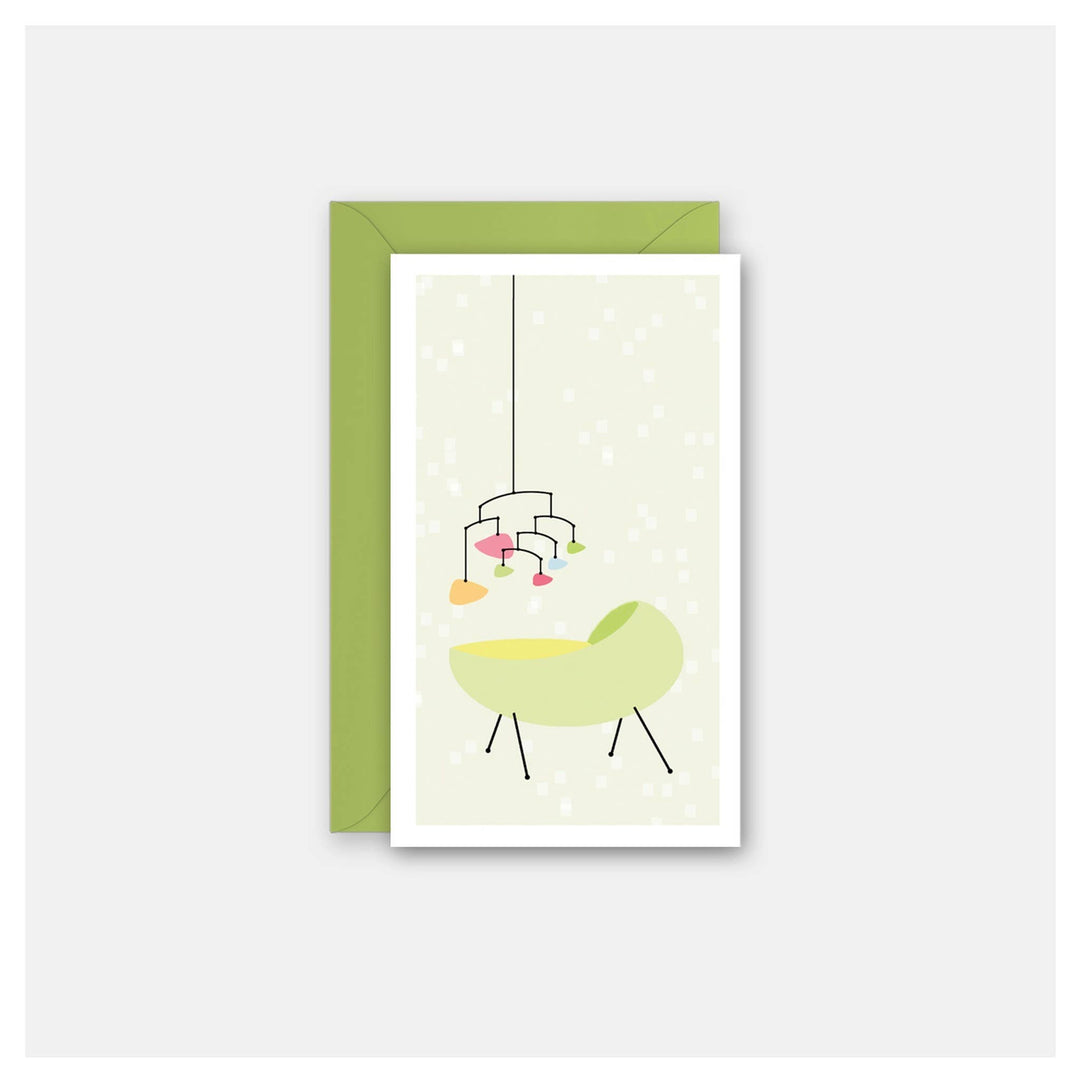 Vintage Baby Mobile Enclosure Card