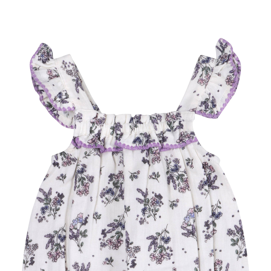 Vivian Floral Romper + Headband
