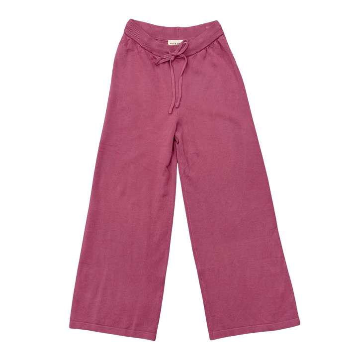 Knit Flare Pants - Winter Mauve