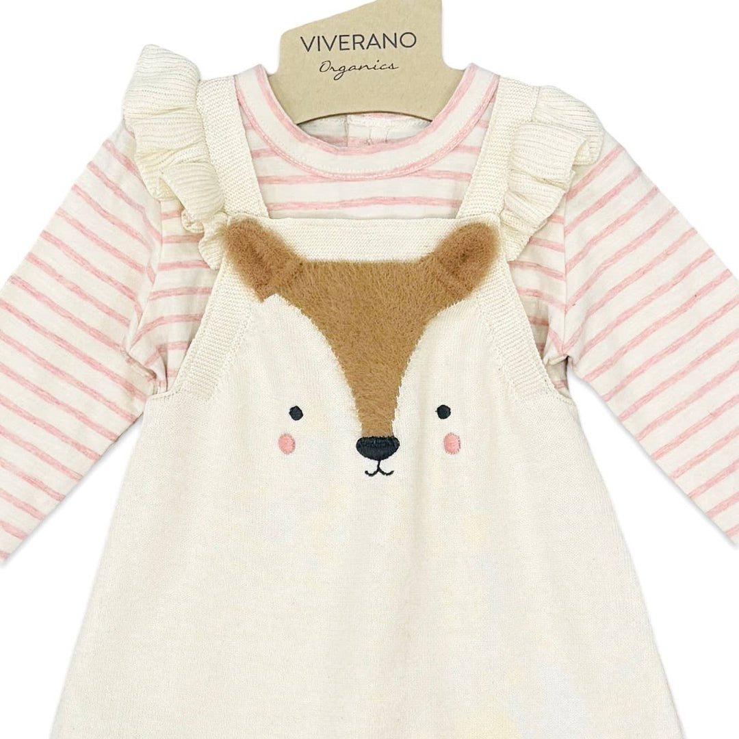 Furry Fox Knit Dress Set