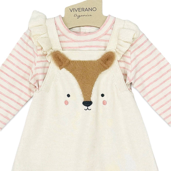 Furry Fox Knit Dress Set