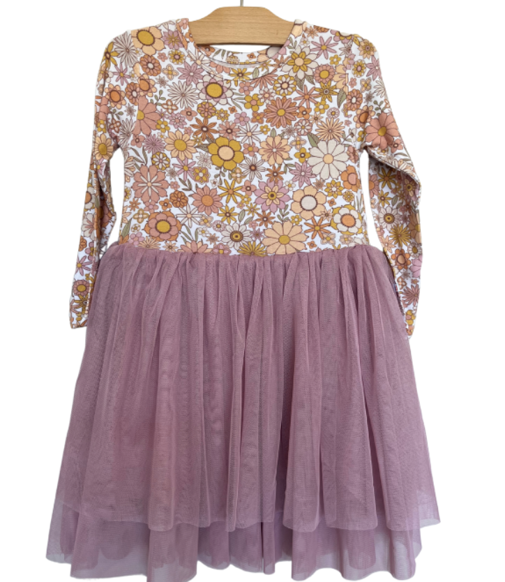 Bamboo Tulle Tutu Dress - Fall Floral