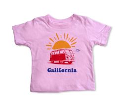 Cali Sun Bus Tee - Pink