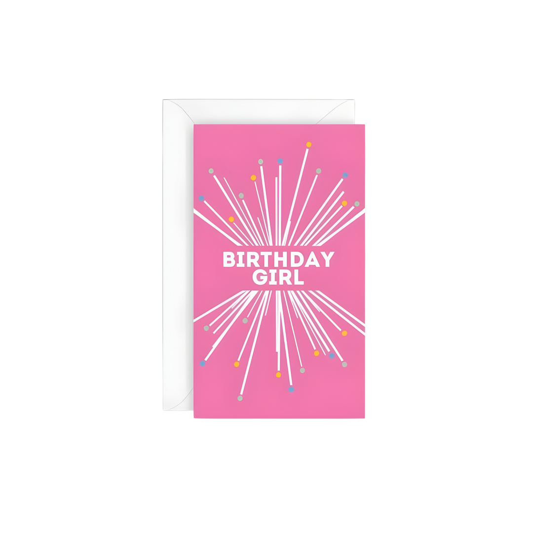 Girl Starburst Gift Enclosure Card