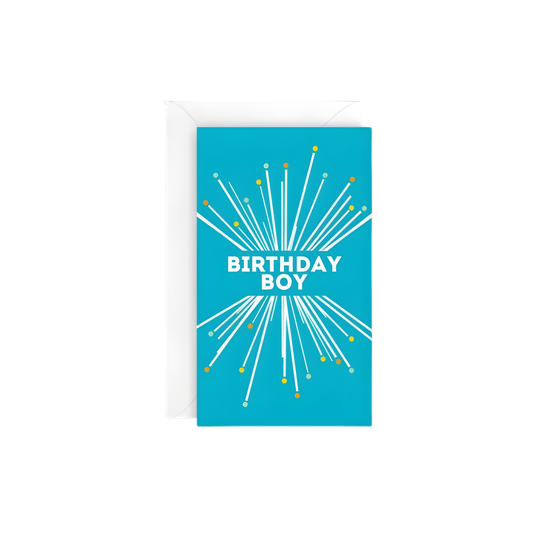 Boy Starburst Gift Enclosure Card