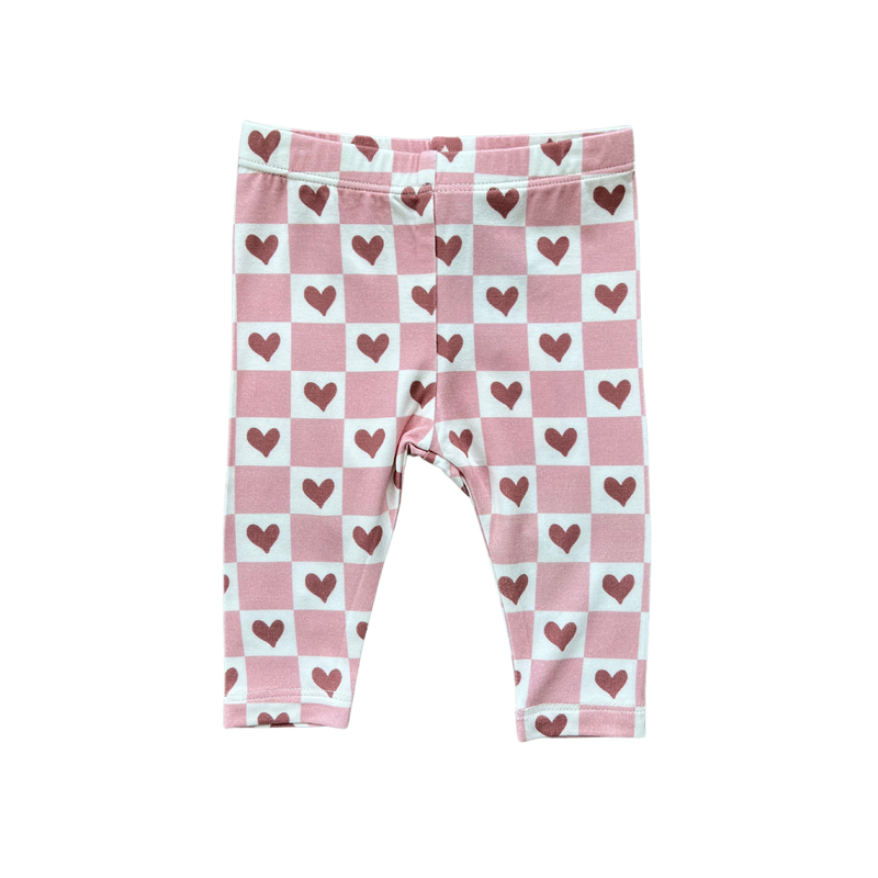 Checkered Heart Leggings