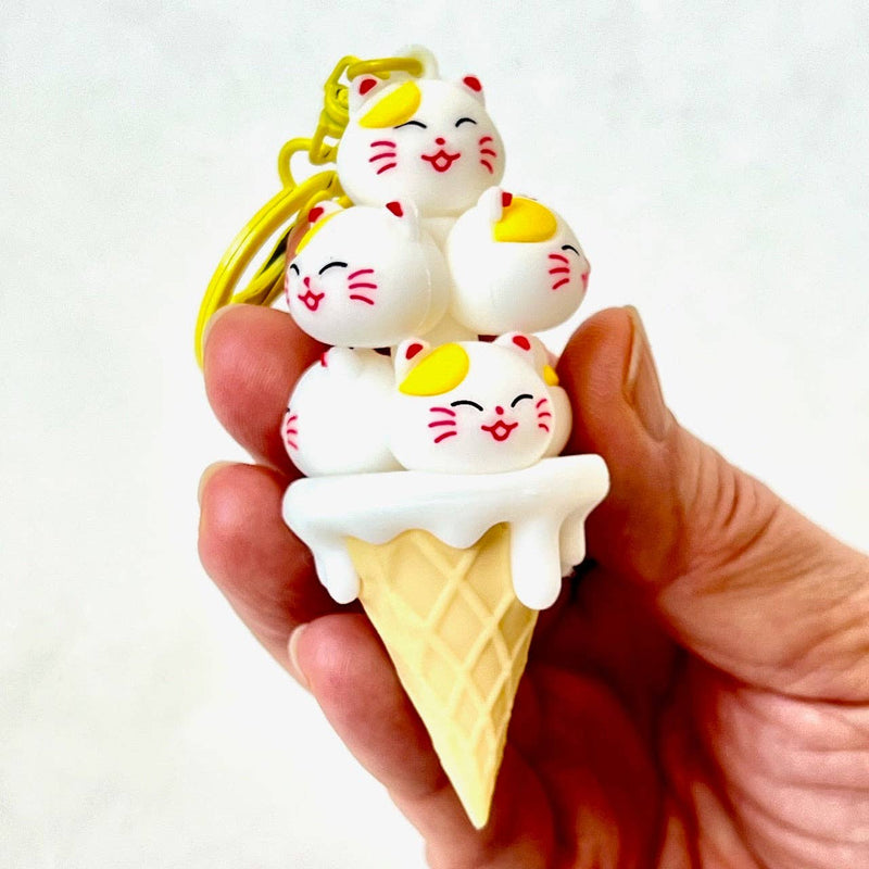 CAT CONE KEY CHARM