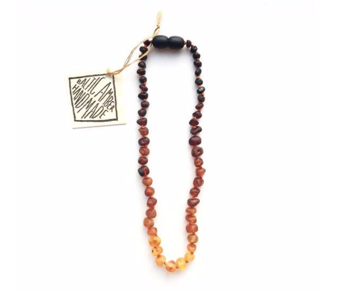 Raw Ombre Rainbow Baltic Sea Amber || Beaded Necklace