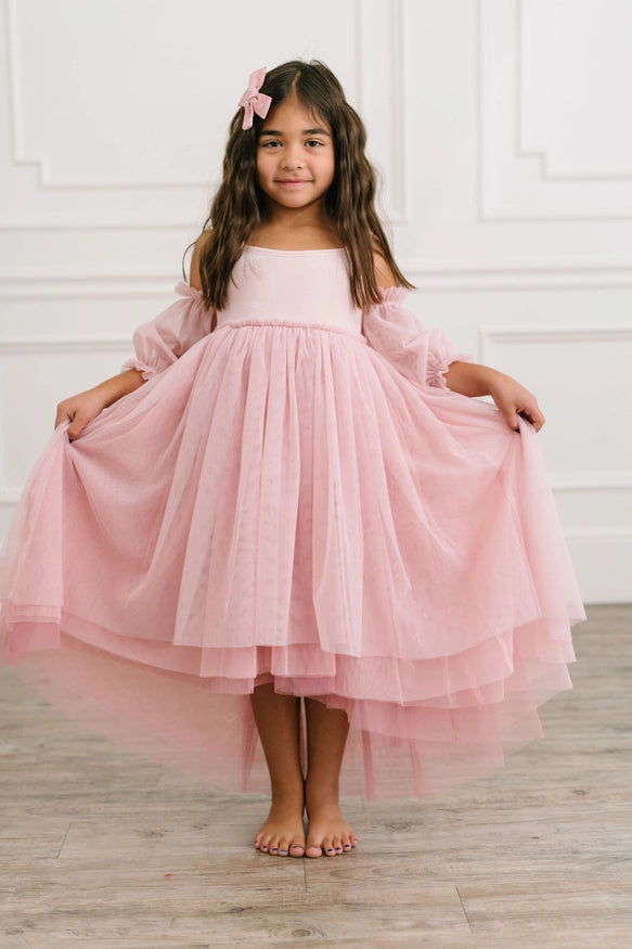 Everly Dress - Pink Rose Ombre