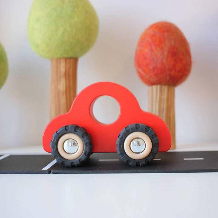 European-made wooden push car