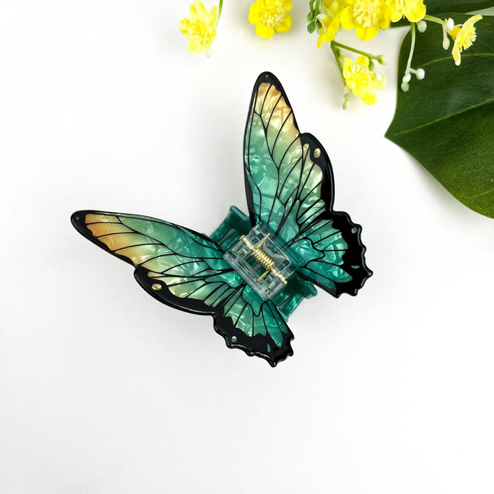 Morpho Butterfly Claw Clip