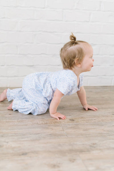 Rosie Romper - Blue Bunnies