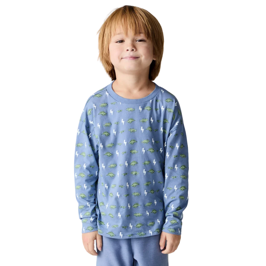 Long Sleeve Tee - Dino Bolts