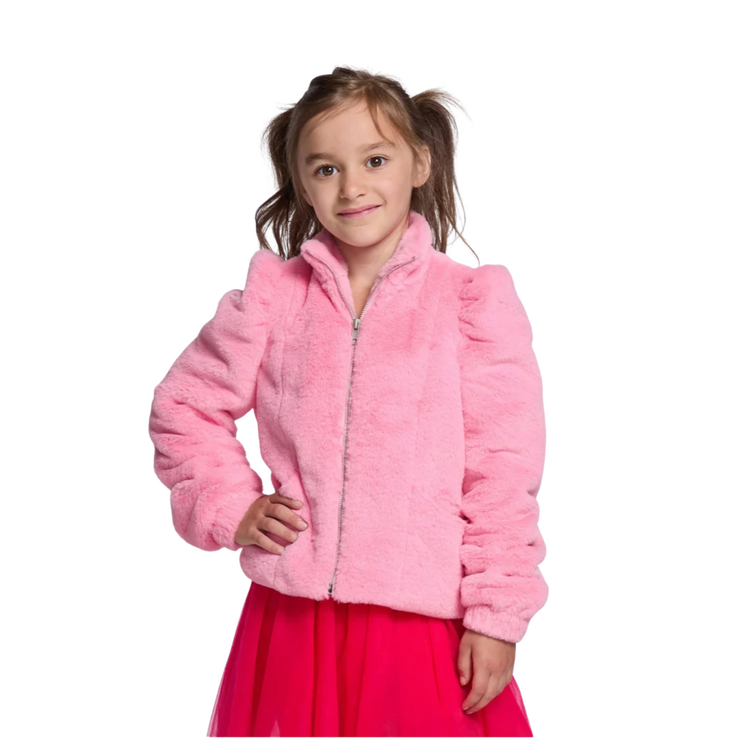 Camelia Girls Puff-Sleeve Jacket