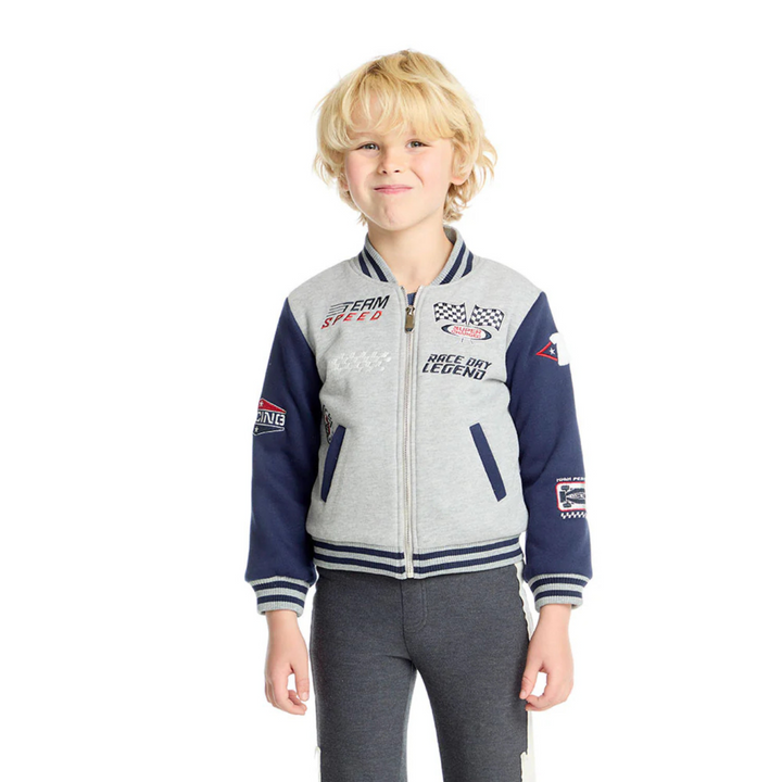 Allan Navy & Heather Grey Bomber