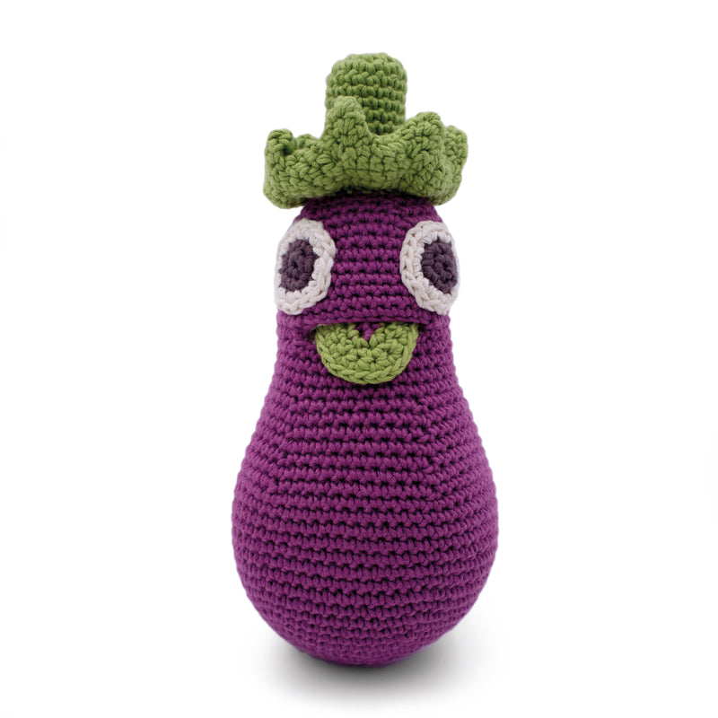 Ernestine Aubergine Rattle