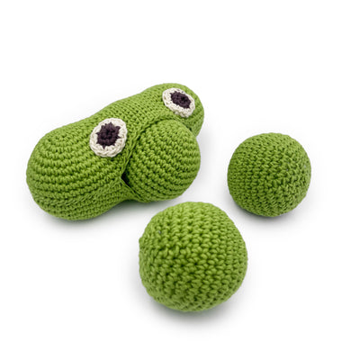 Percy Green Peas Rattle