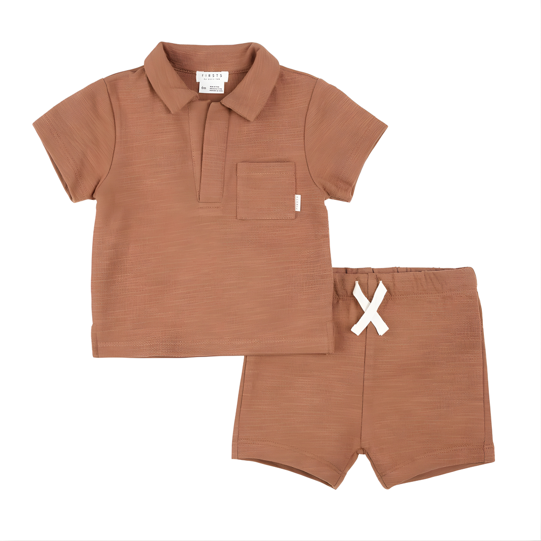2PC Set: Top + Shorts Knit