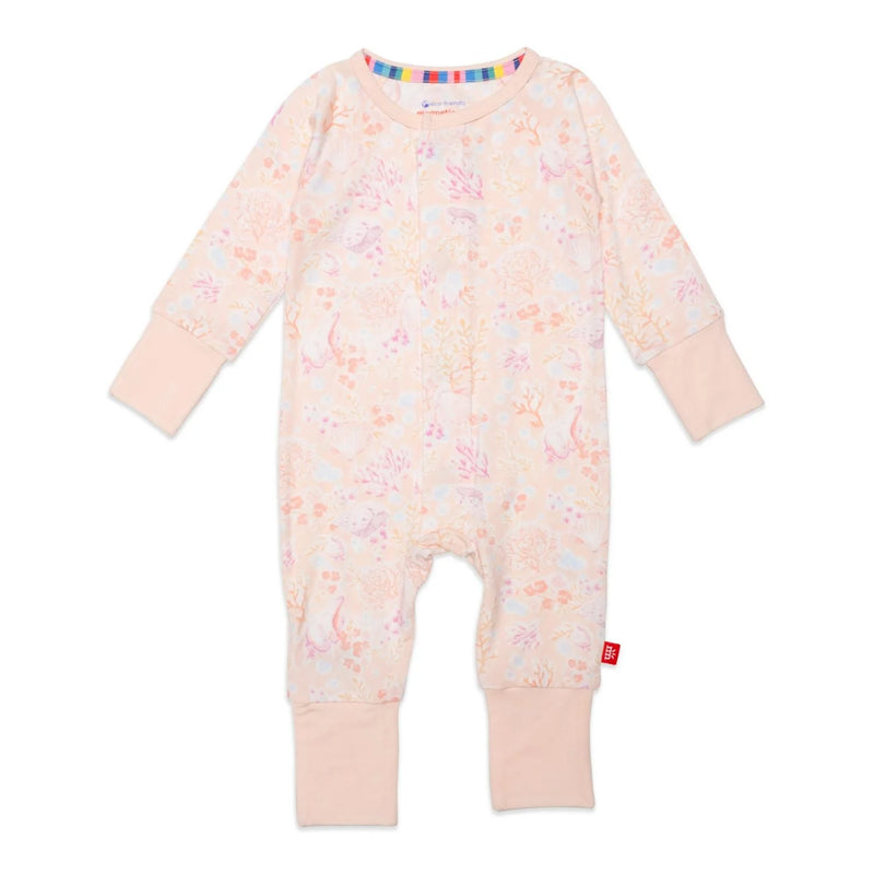 Magnetic Convertible Coverall - Coral Floral