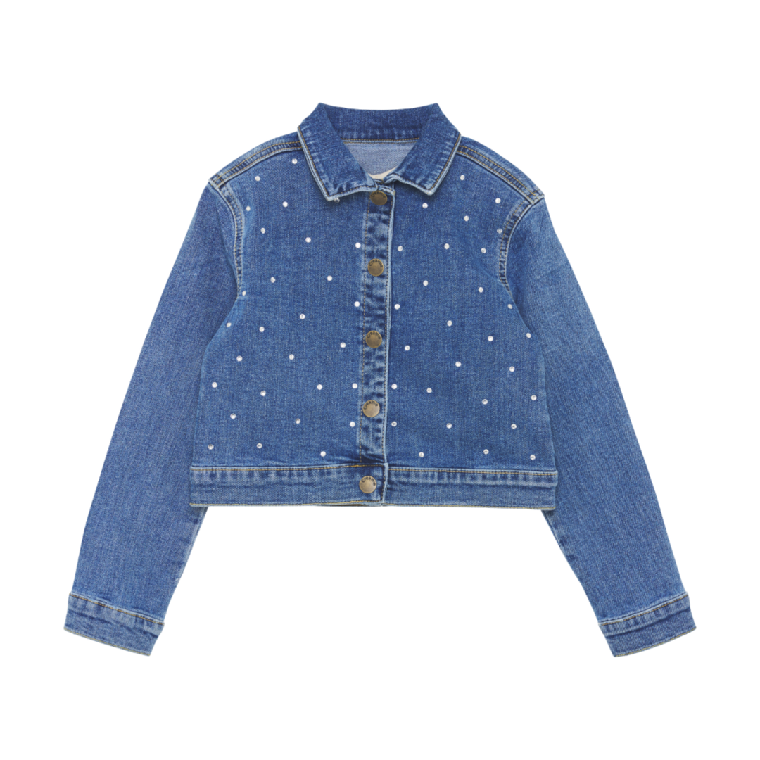 Denim Rhinestone Jacket