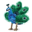 Small Peacock Hand Puppet