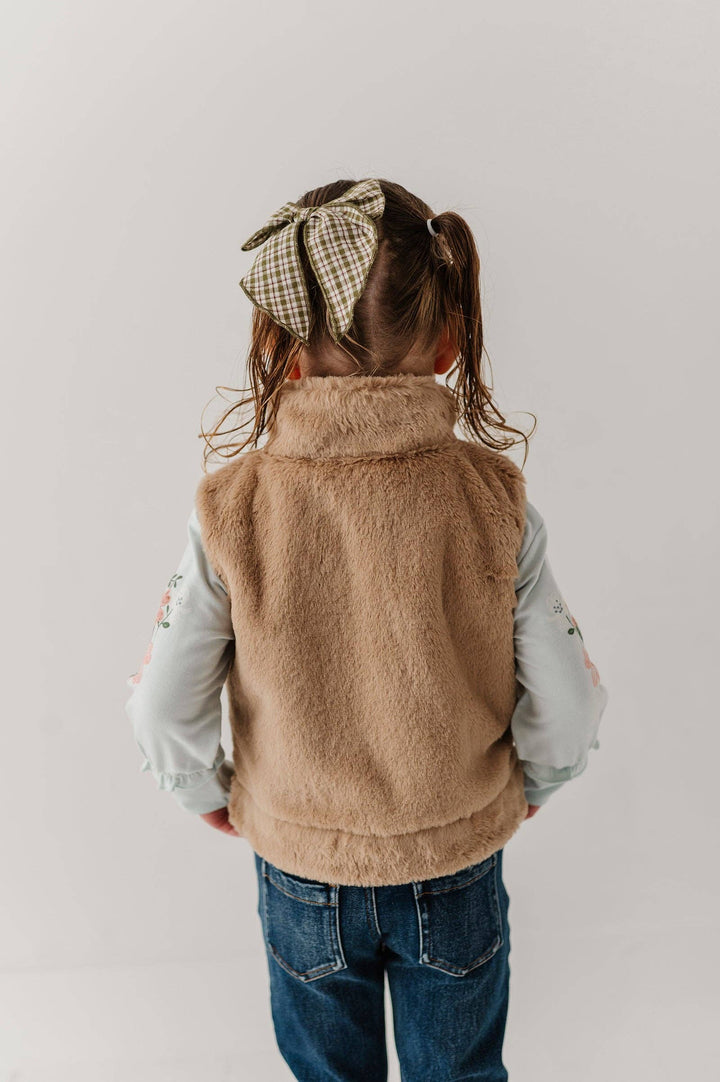 Fur Vest - Beige
