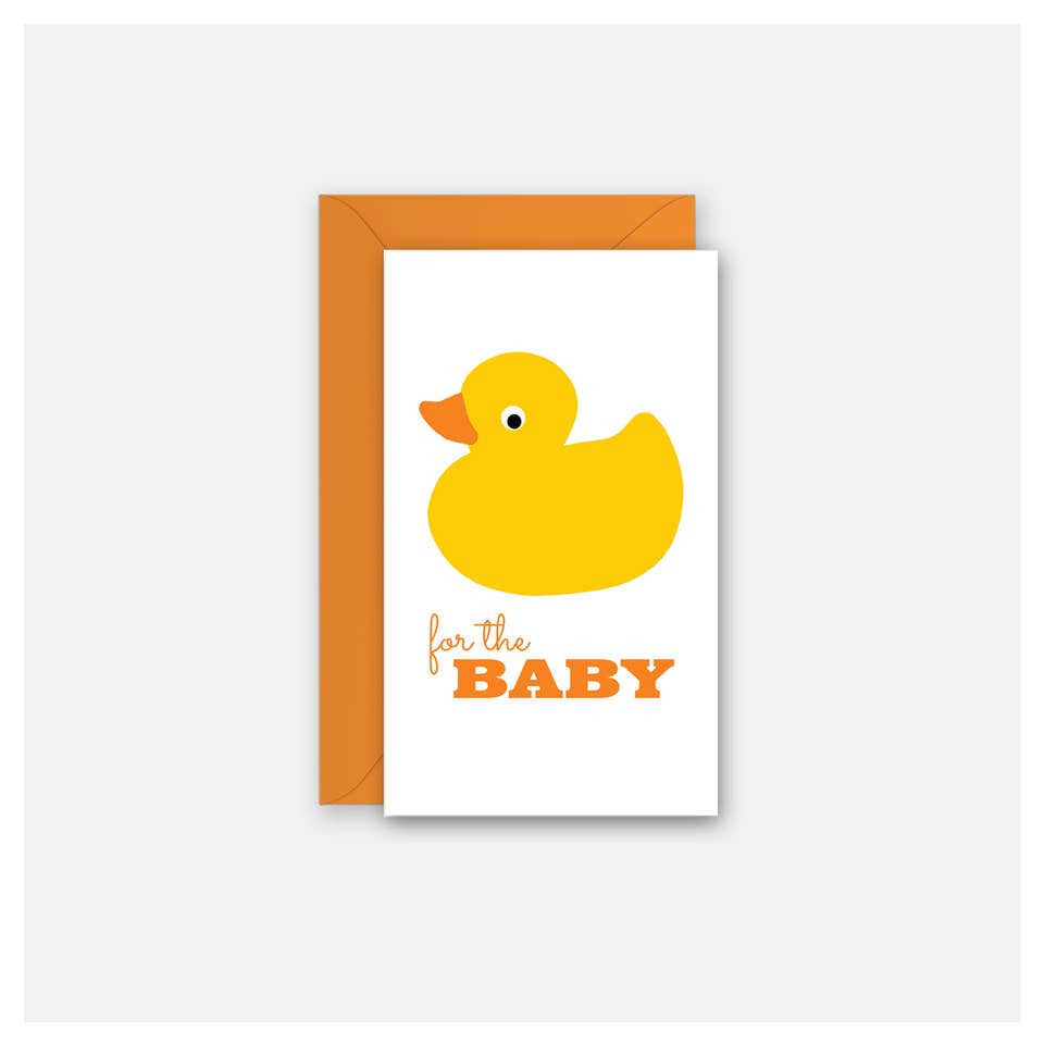 Rubber Duckie Baby Enclosure Card