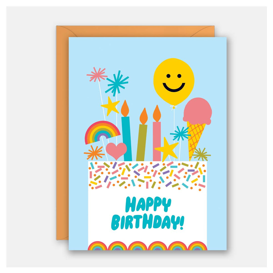 Sprinkle Celebration Cake Birthday Card