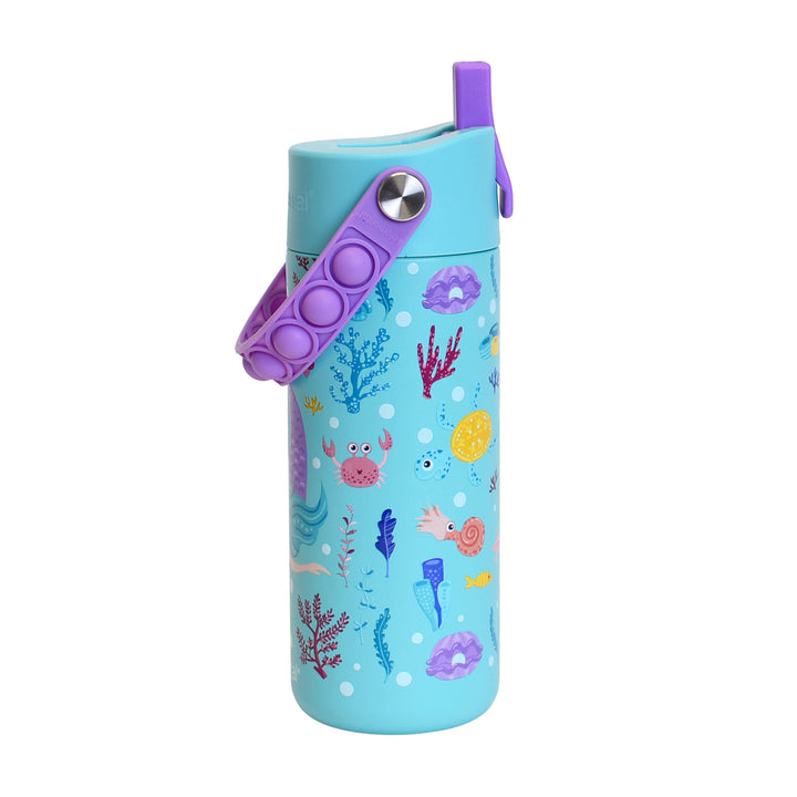 Fidget Handle Bottle 18oz - Mermaid