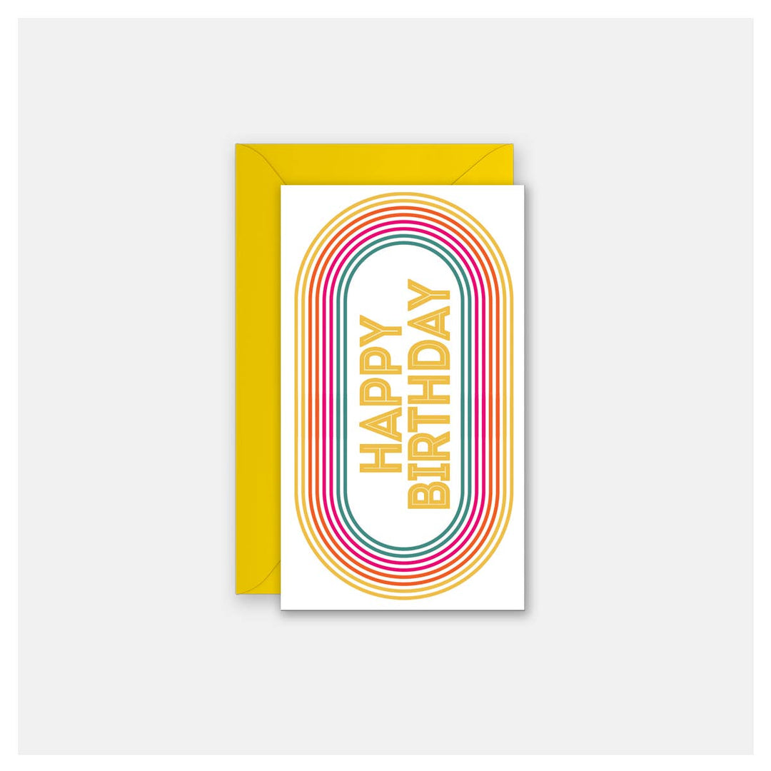 Birthday Track Design Enclosure Card