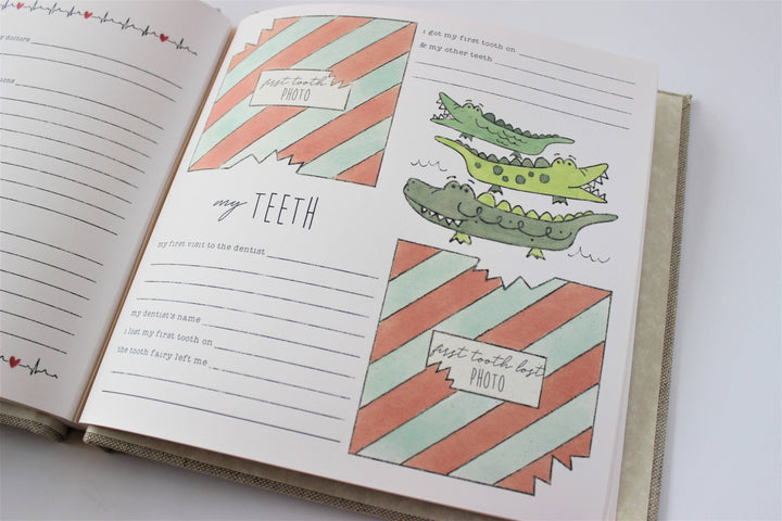Mountains Girl Baby Memory Book