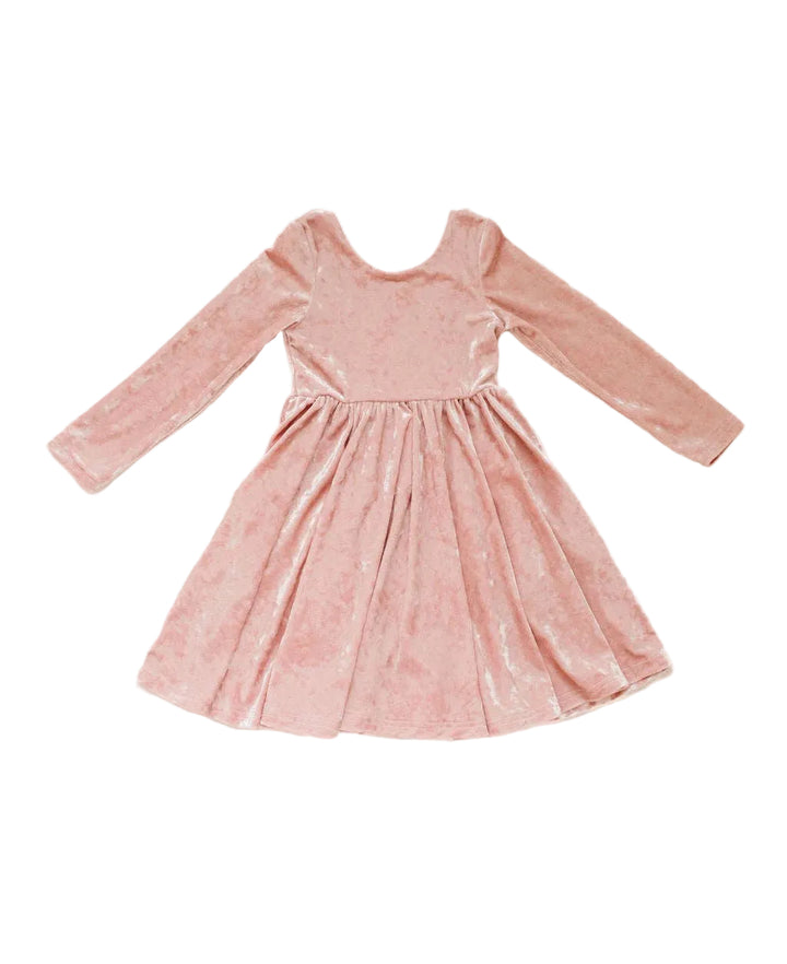 Gwendolyn Dress - Crushed Blush Velvet