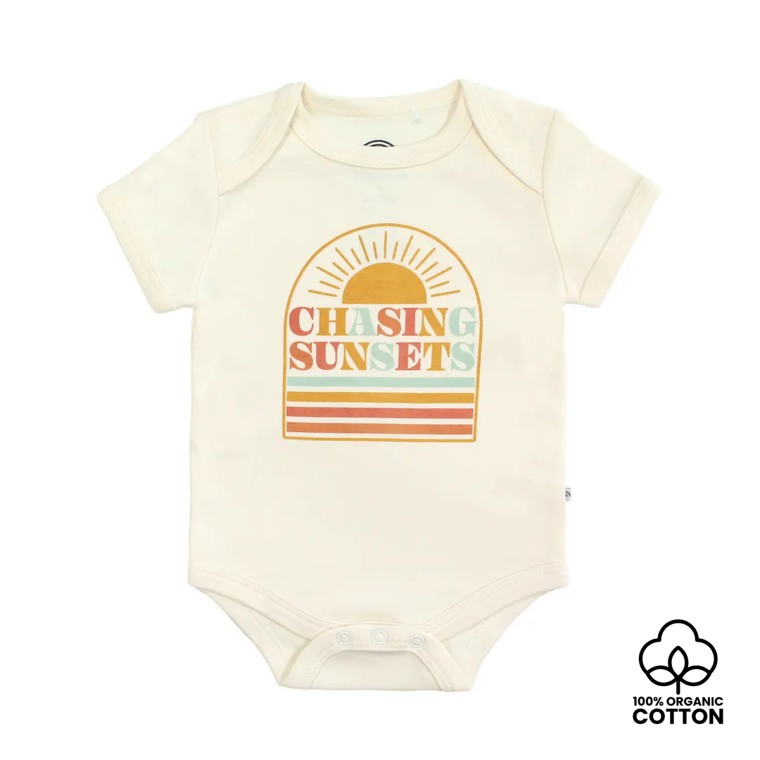 Chasing Sunsets Organic Cotton Onesie