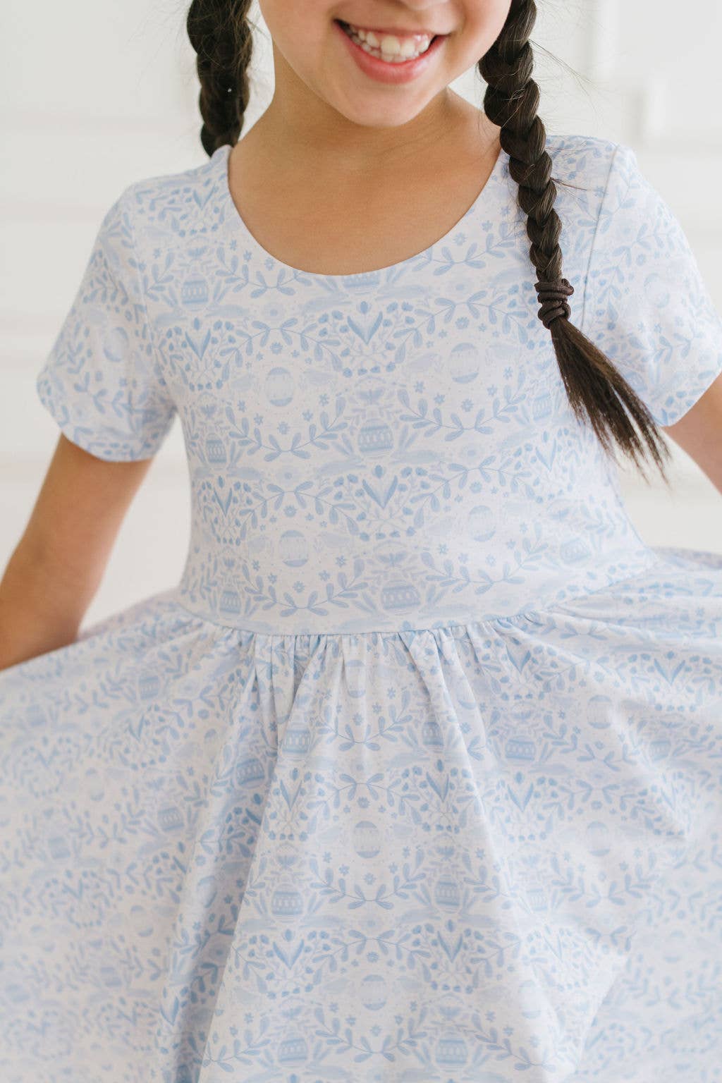 Classic Twirl Dress - Blue Bunnies