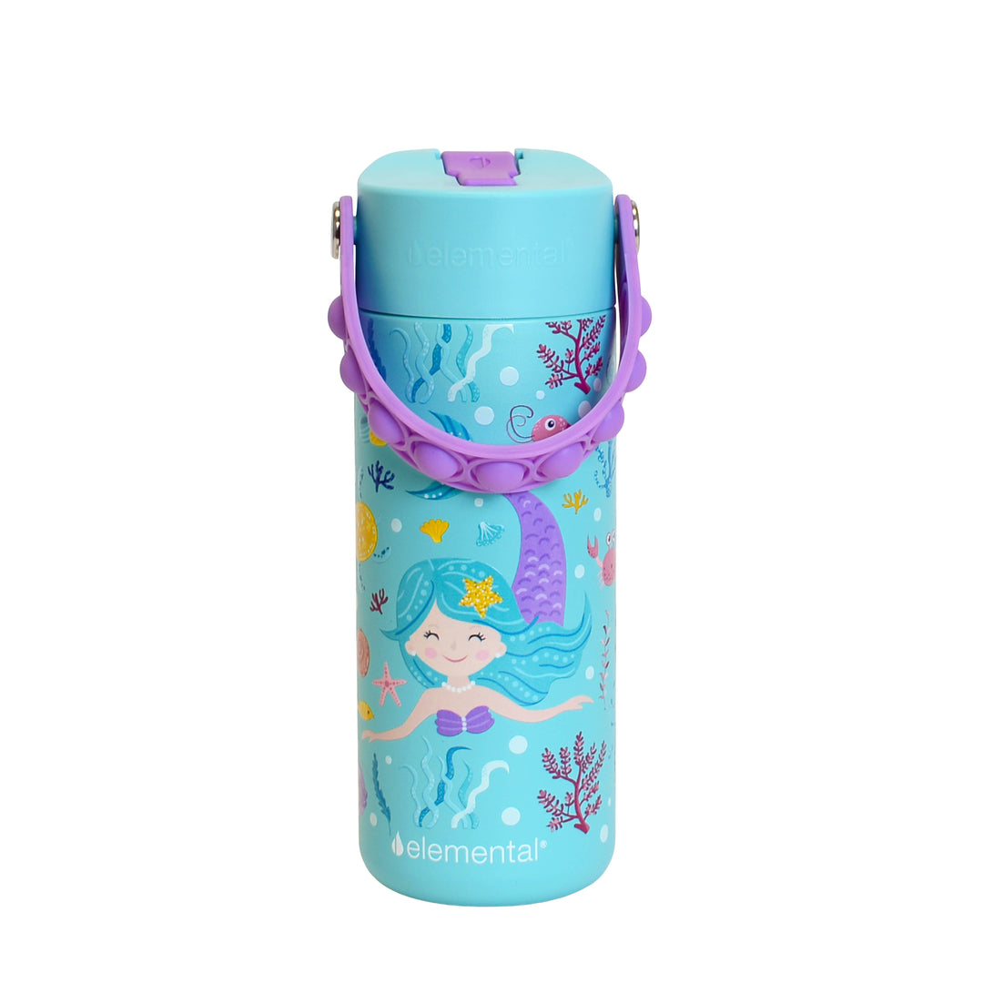 Fidget Handle Bottle 18oz - Mermaid