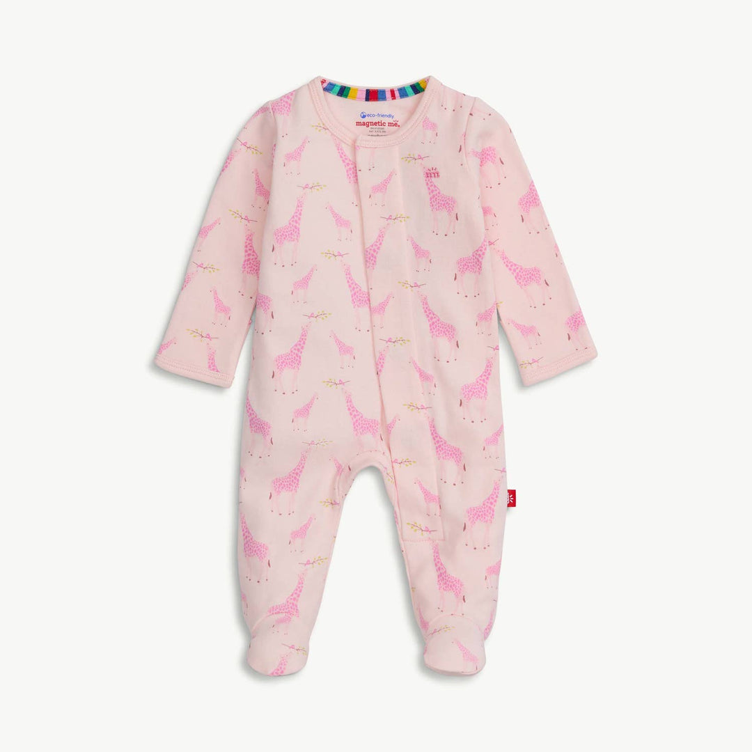 Jolie Giraffe Footie - Pink
