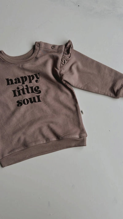 Ruffle Sweatshirt - Happy Little Soul