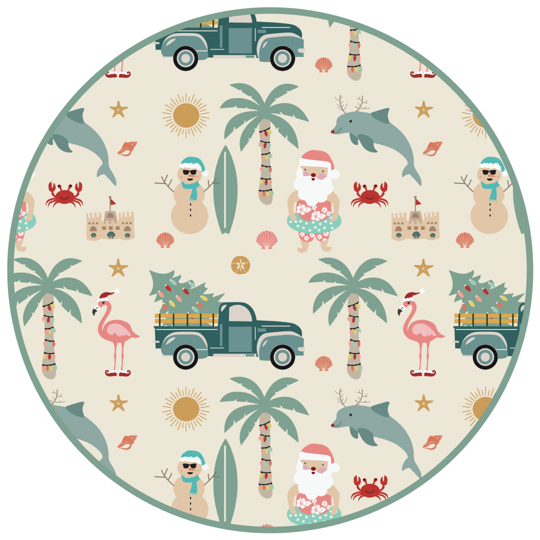 Coastal Christmas Bamboo Kids Pajamas
