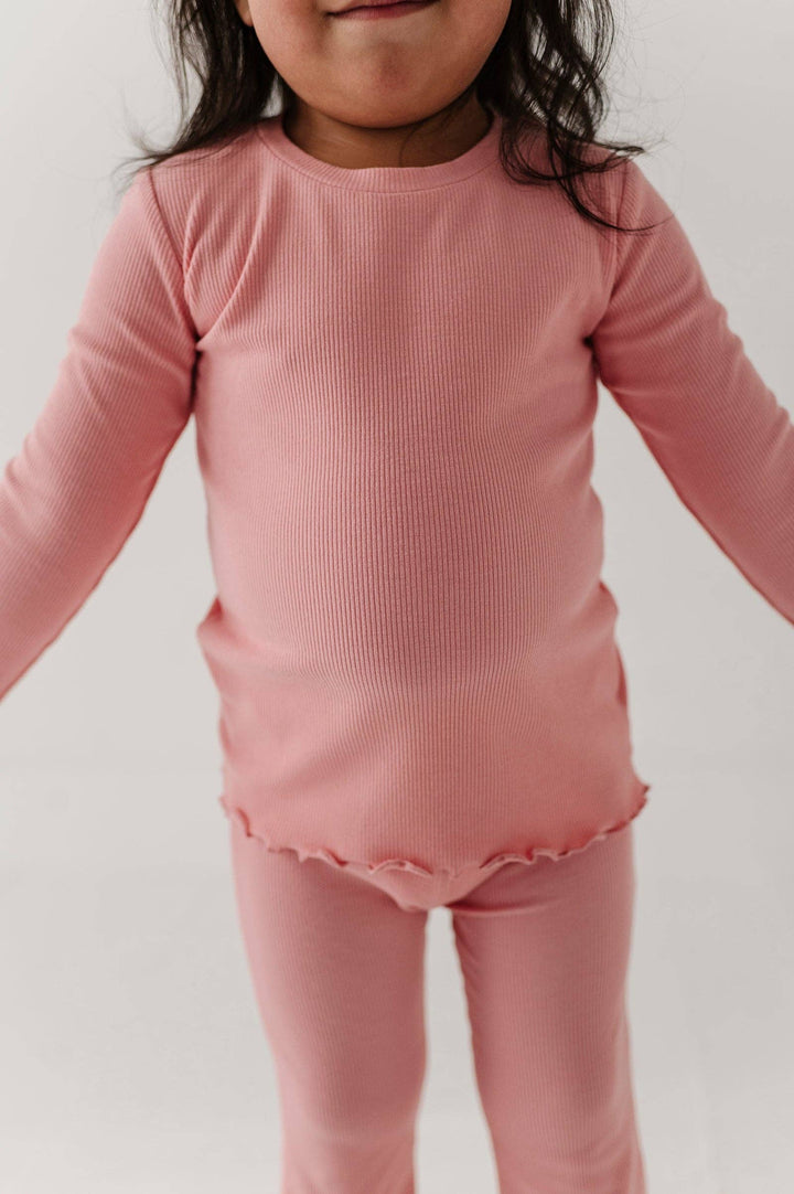 Lettuce Hem Tee - Rose