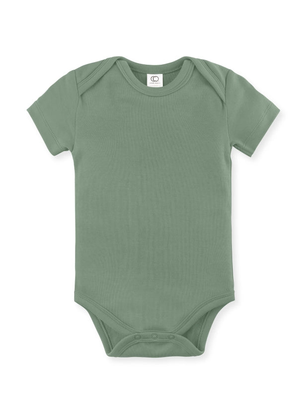 Short Sleeve Bodysuit - Thyme