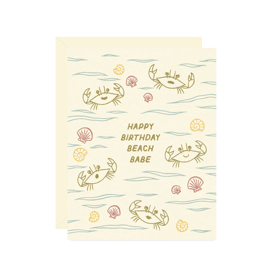Beach Babe Birthday Card
