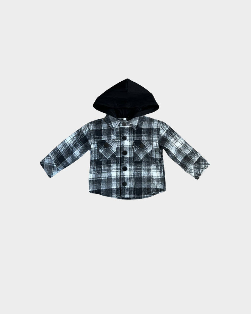 Plaid Hooded Shacket