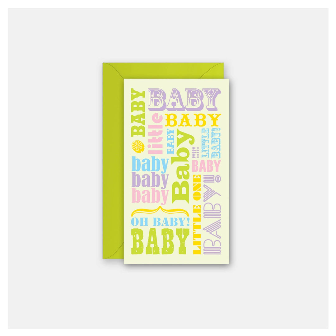 Baby Words - Gift Enclosure Card