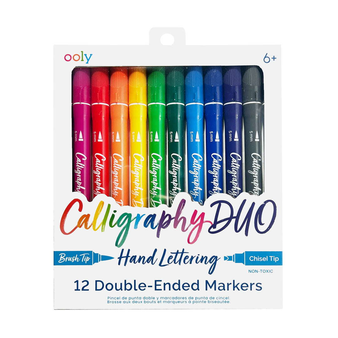 Calligraphy Double-Ended Markers - Set of 12