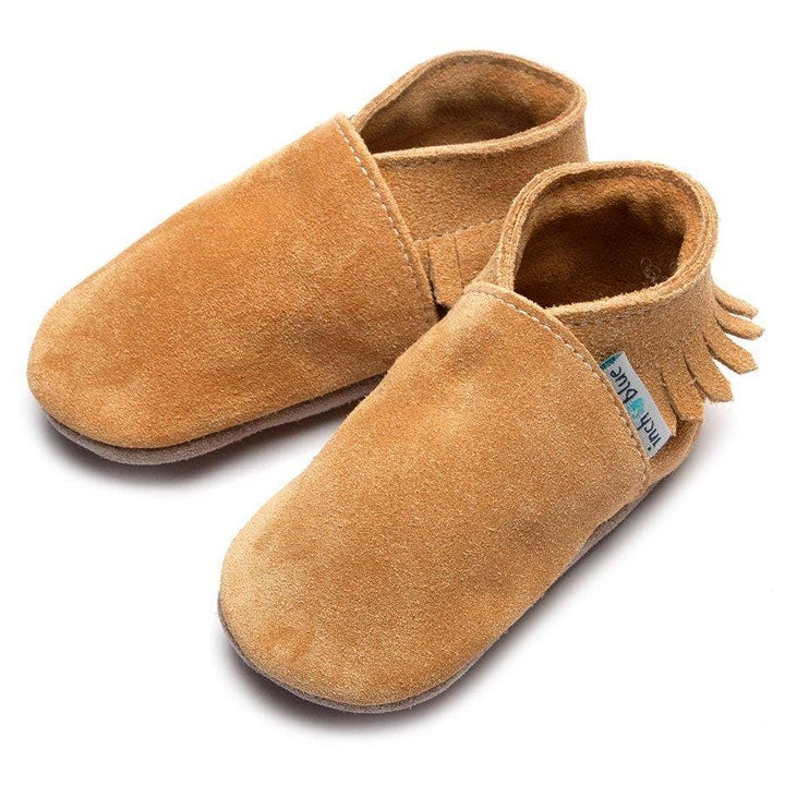 Moccasins - Tan Suede