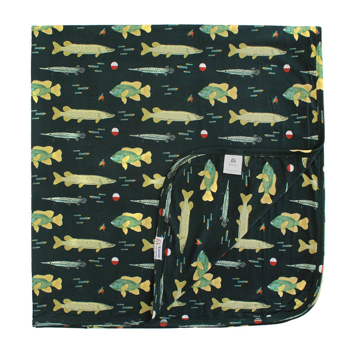 Gone Fishing Luxury Bamboo Blanket