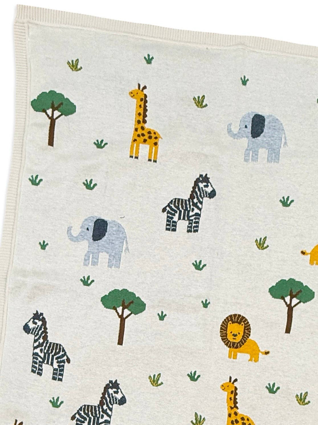 Jungle Pals - Organic Knit Baby Blanket