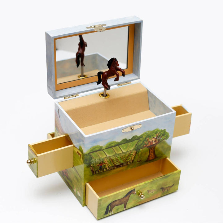 Horse Musical Jewelry Box