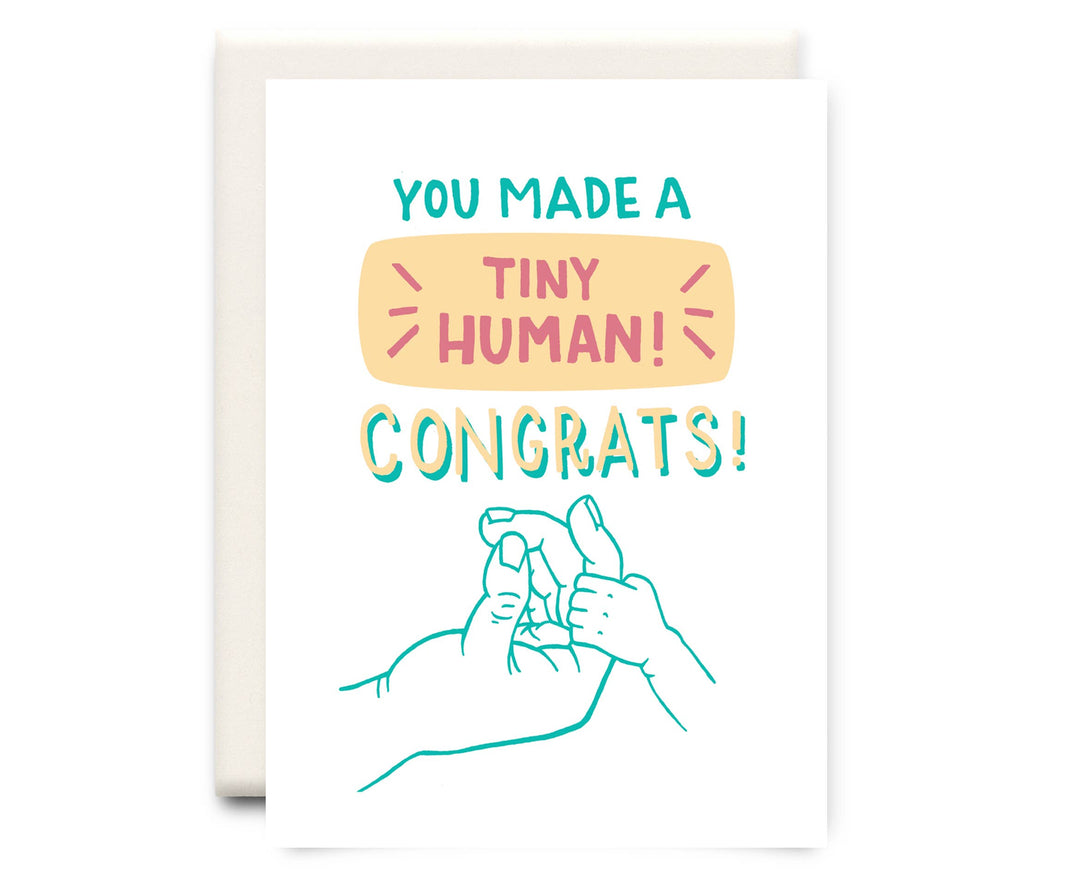 Tiny Human | New Baby Card